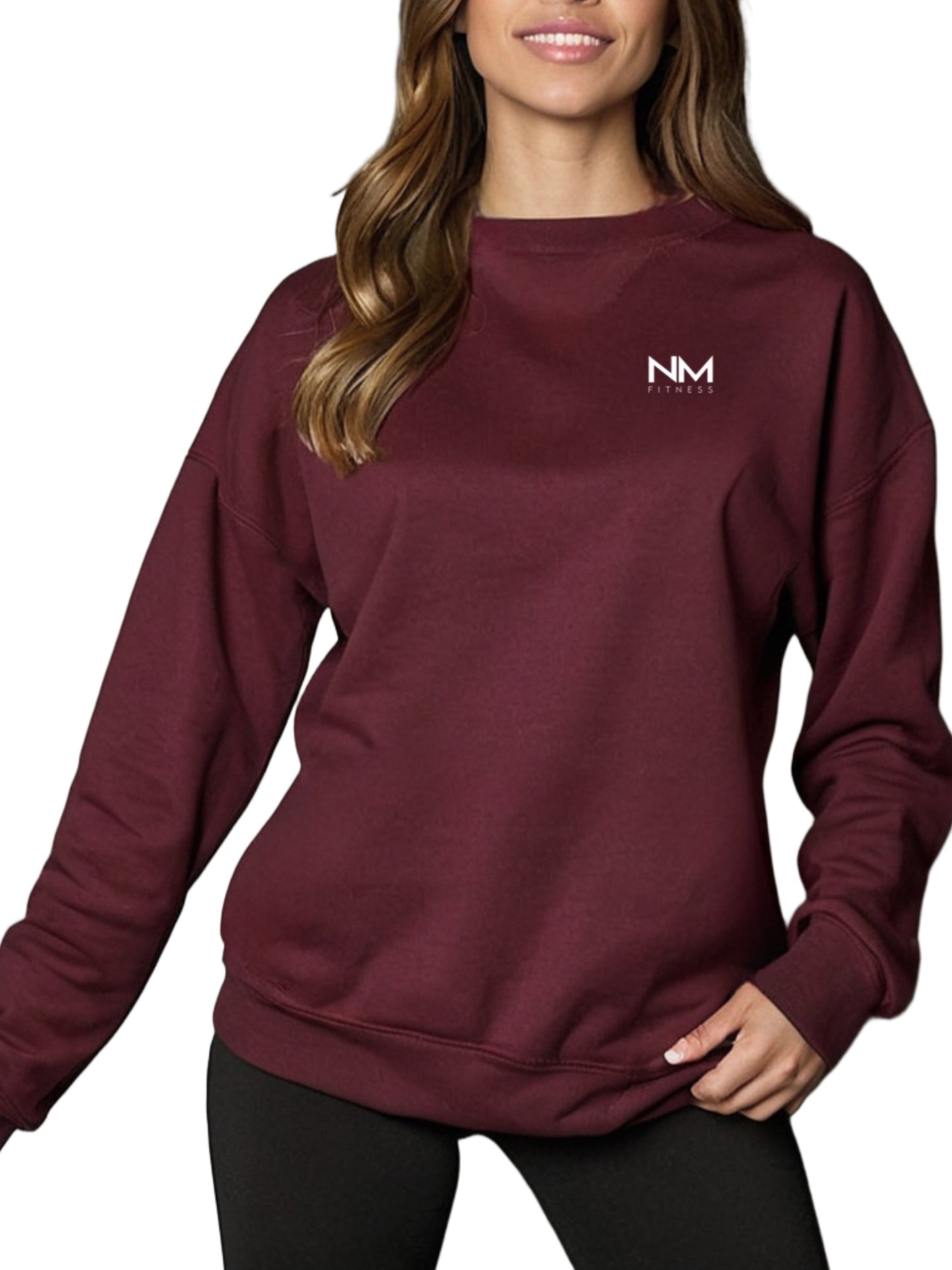 NM Classic Sweatshirt Wine.